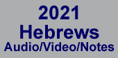 Hebrews verse by verse Bible teaching audio, video, notes 2021
