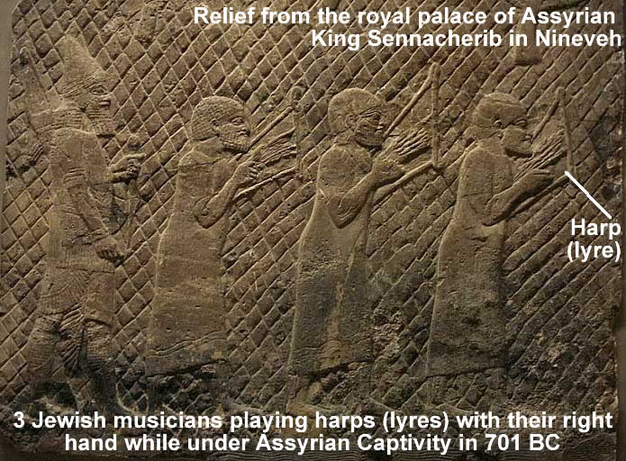 Psalm 137 Harps played in captivity