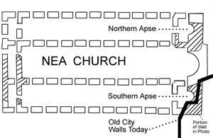 DetailThe basic floor plans of the Nea Church 