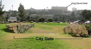 Herodian gate for New Testament Jerusalem 
