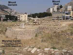 Schechem, worship center, Genesis, Joshua, Judges, Mount Ebal, Mount Gerizim
