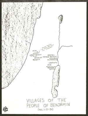 Map, Nehemiah 11