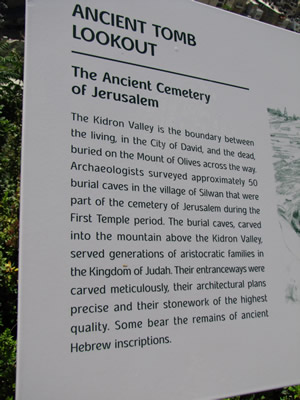 Jerusalem's Kidron cemetery 
