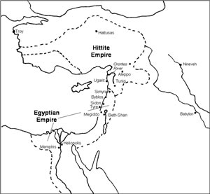 Map of Hittite Empire