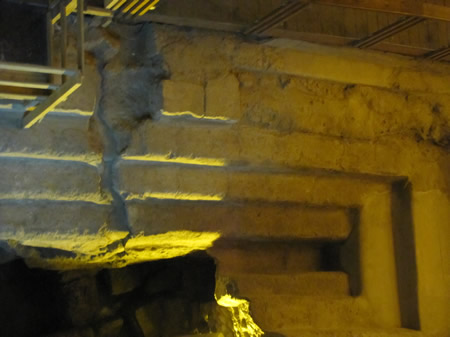 A large mikveh discovered in the Western Wall Tunnels in the hall of a government building from the first century just 65 feet from the Western Wall. This mikveh was built with the finely dressed ashlar stones and decorated with the highest quality workmanship. It was clearly a place the Sanhedrin would bathe for ceremonial cleansing. 