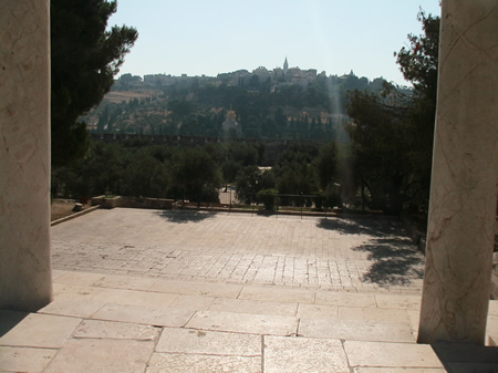 I took this while standing on the Temple Mount facing east near where the altar of burnt offering stood in Solomon's and Herod's temples. This view is looking east over the Kidron Valley at the Mount of Olives...now read the vision Ezekiel had on April 28, 573 BC of this same location in Ezekiel 43:1-5:
