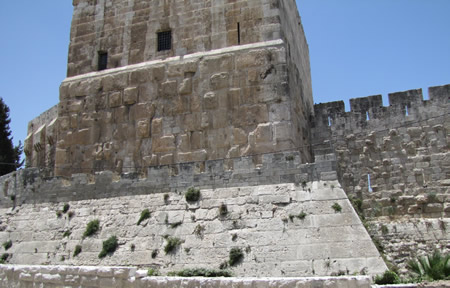 The original Herodian base of one of Herod's three towers that defended the NW corner of Jerusalem and protected Herod's palace/citadel on the west city wall. This tower was named after Herod's brother Phasael.