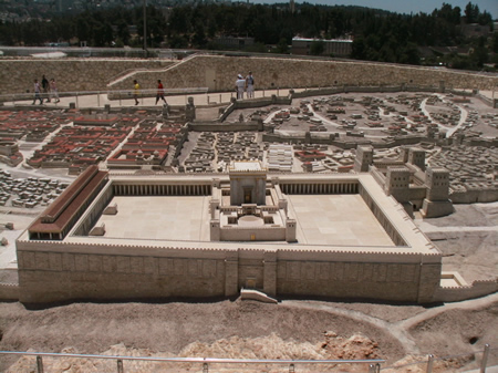 Model of the New Testament Temple.
