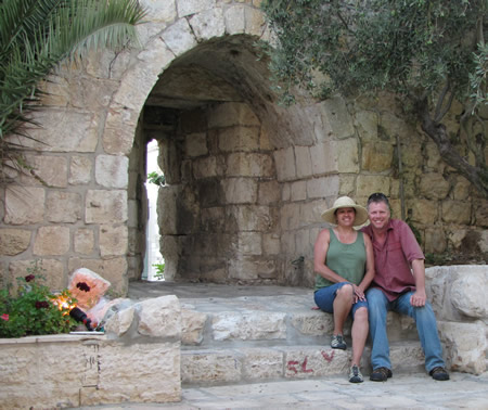 Arrow loop at the Knight's Palace in Jerusalem