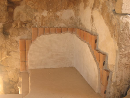 Original tile designed to transfer heat to one of Herod's baths on Masada.