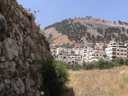 Samaria city wall, Mount Ebal