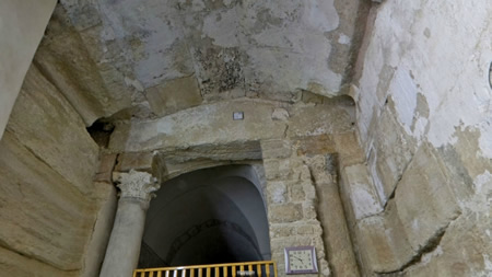 Inside the Double Gate of the Temple Mount