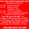 Put on the New Self of Ephesians