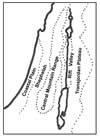 North and South Divisions of the land of Israel