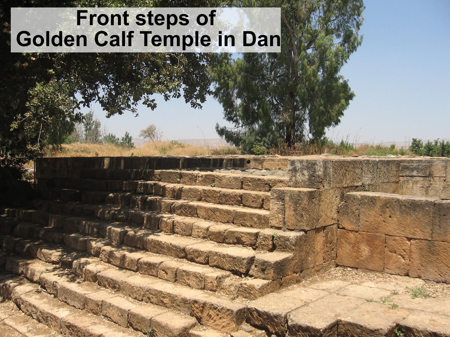 Golden Calf Shrine steps in Dan Israel
