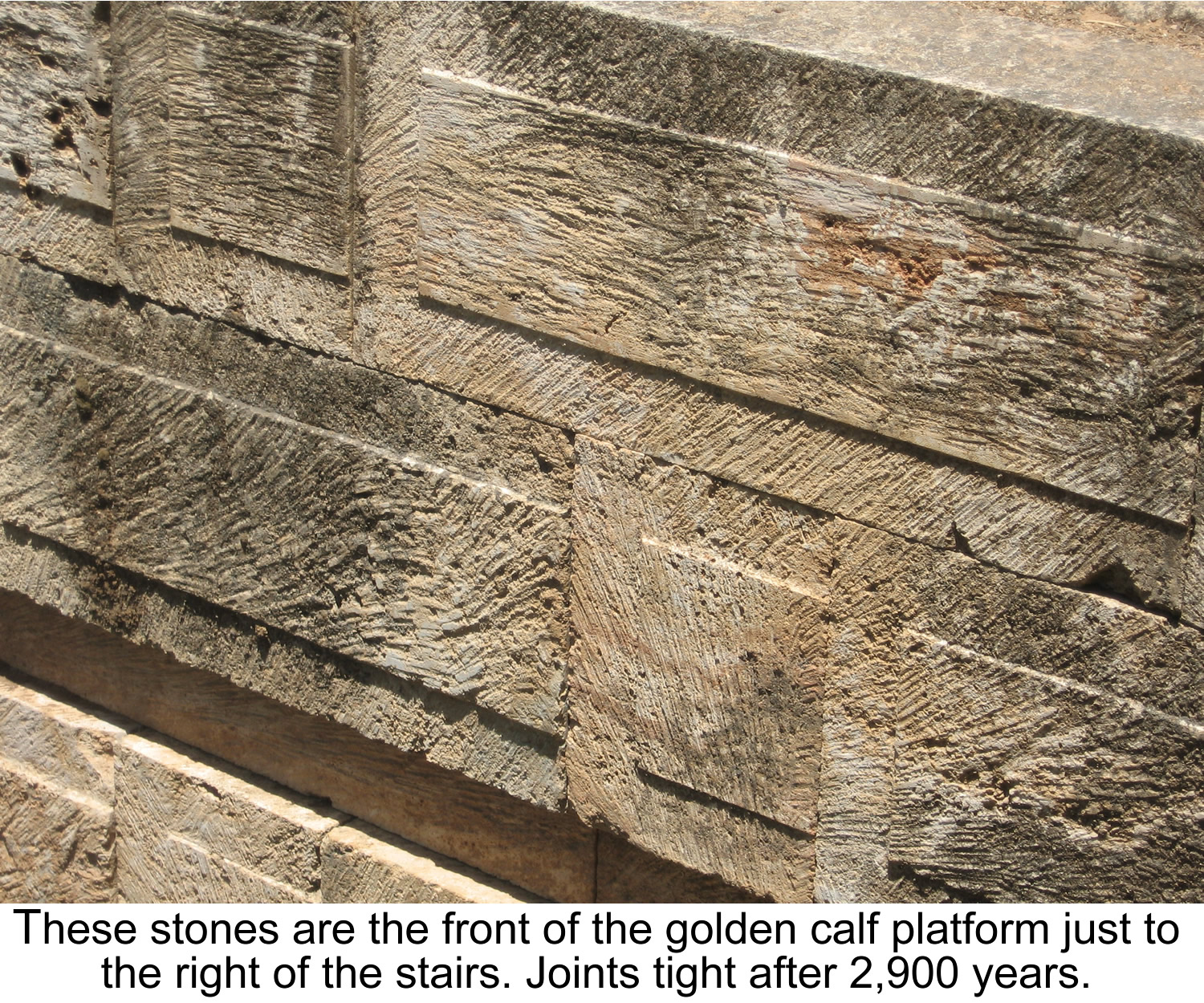 Platform stones of Golden Calf Shrine in Dan Israel