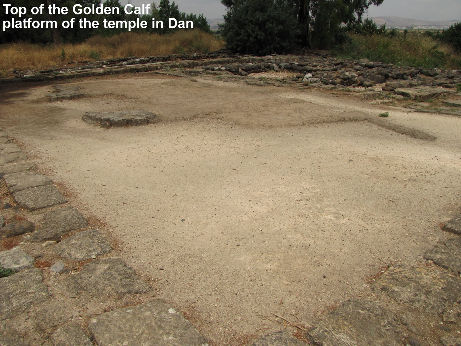 Top of the Golden Calf Platform in Dan Israel