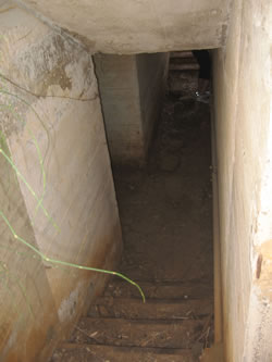 Inside the Israelite bunker on the Lebanon, Syria, Israel border in Dan.