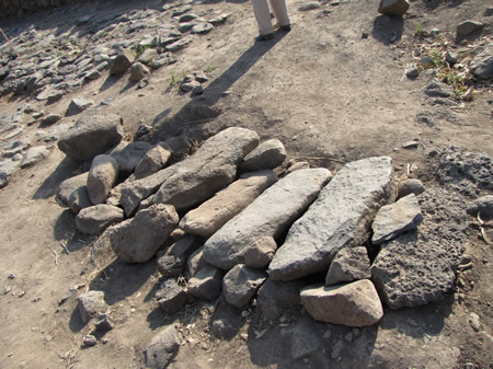 Geshur stone covered water channel