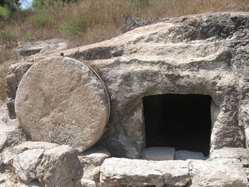 Tomb with a Rolling Stone