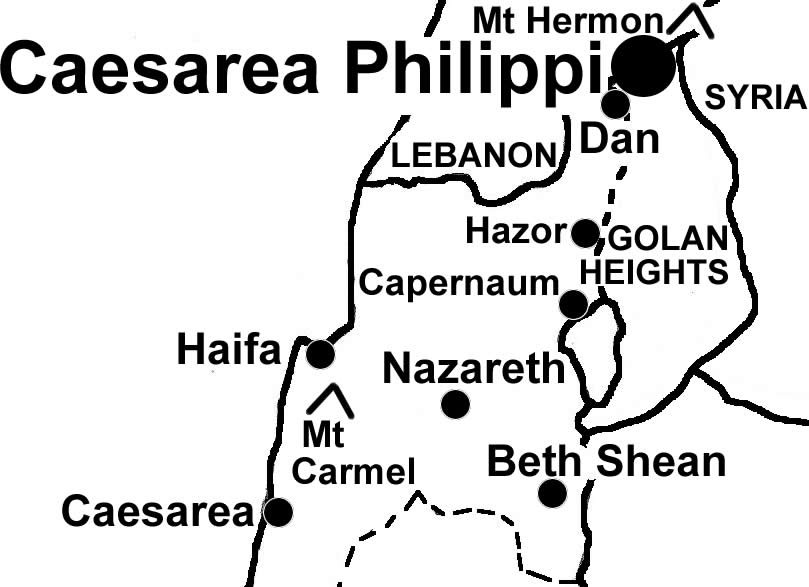 Caesarea Philippi Map