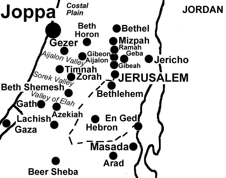 Joppa, Jaffa, Tel Aviv Map