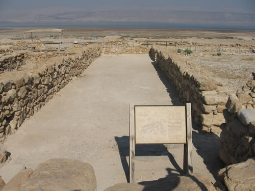 The scriptorium at Qumran where the Essences wrote their scrolls which are now known as the Dead Sea Scrolls