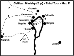 Maps of the book of Mark