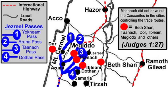 Jezreel Valley Trade Routes, Judges, Manasseh