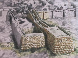 Nehemiah's Wall in Jerusalem 445 BC