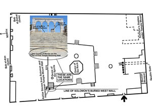 Details of the Solomonic ashlars that can still be seen on the Temple Mount today that remain from the west retaining wall of Solomons Temple Mount.