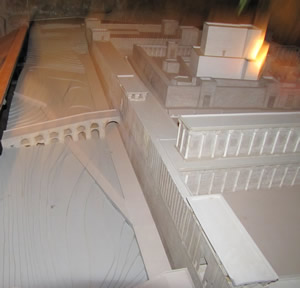 Model of the Western Wall of Herod's New Testament 