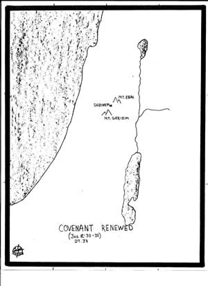 Map detailing Joshua 8,