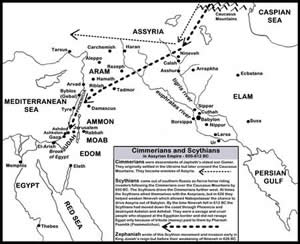 Cimmerians and Scythians invasion