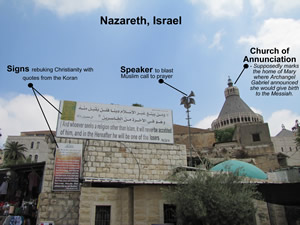 Nazareth, Church of Annunciation, Islam, Muslim