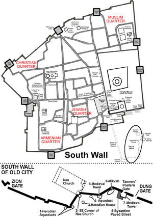 Nehemiah's Wall in Jerusalem 445 BC