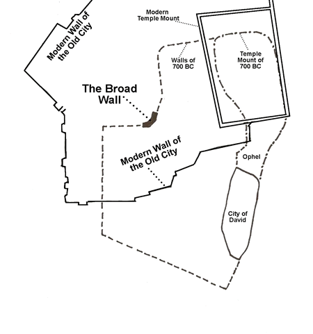 Nehemiah's Wall in Jerusalem 445 BC