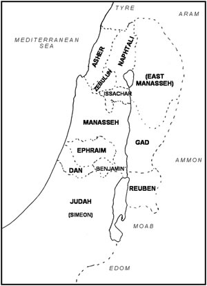 Map of the Twelve Tribes