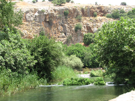 Waters at Caesarea Philippi near the Gates of Hades. 