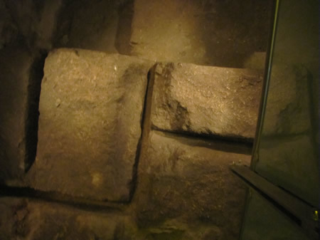 A quarry in the Western Wall Tunnels near the NW 