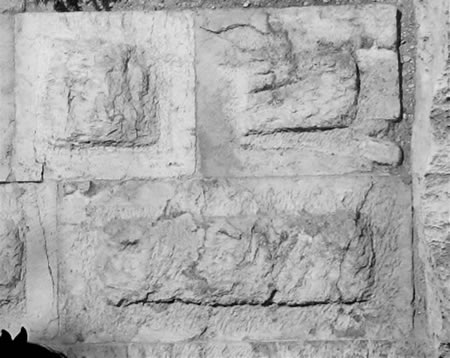 Hewn Hasmonean ashlar stones from 160 BC.
