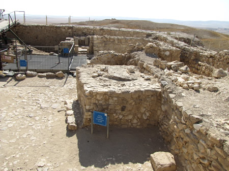 False temple, or Old Testament high place, of worship in Arad. 