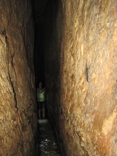 Toni Wiemers in Hezekiah's Tunnel