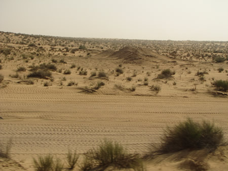 The Gaza/Israel border. 