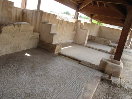 Mosaic floors at Sepphoris.