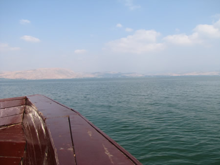 Boat in the Sea of Galilee