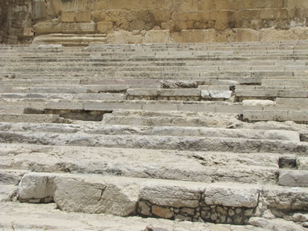 Monumental stairs on south side of Temple Mount