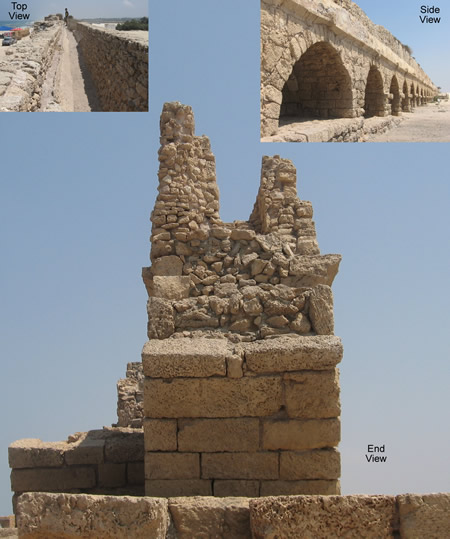 A Roman aqueduct at Caesarea 