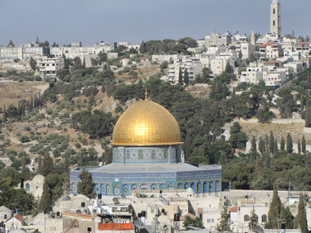 Dome of the Rock viewed from the Mount of Olives 