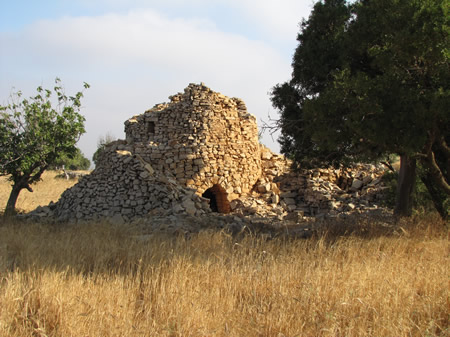 Remains of a shepherd's tower in the hills of Benjamin